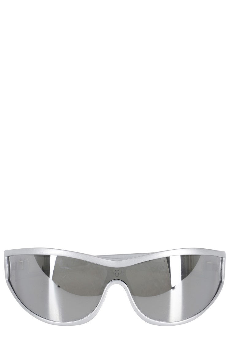 Face.Hide Bullet Glasses - Shiny Silver Temple