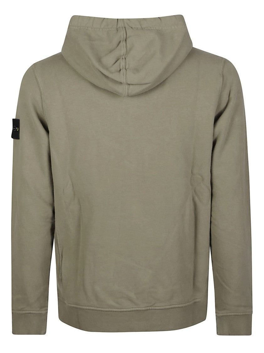 Stone Island Hooded Full-Zip Cotton Sweatshirt