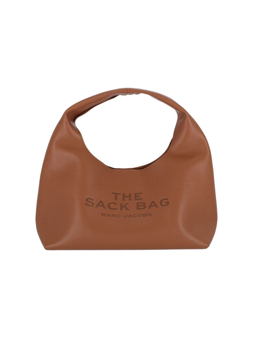 Marc Jacobs Textured Brown Bag With Rounded Silhouette