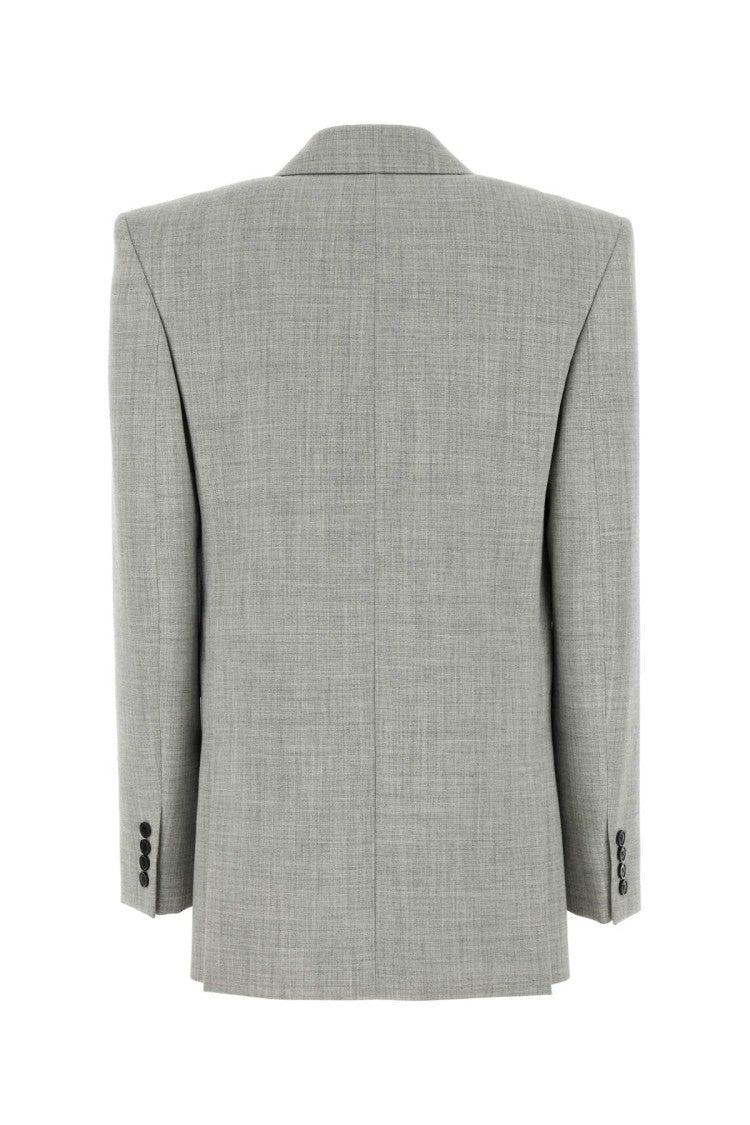 Saint Laurent Grey Wool Blazer