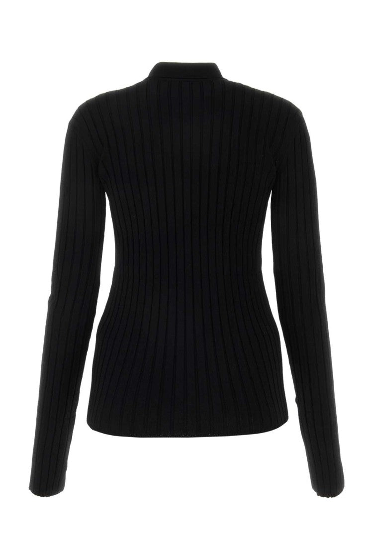 Nensi Dojaka Black Viscose Blend Cardigan