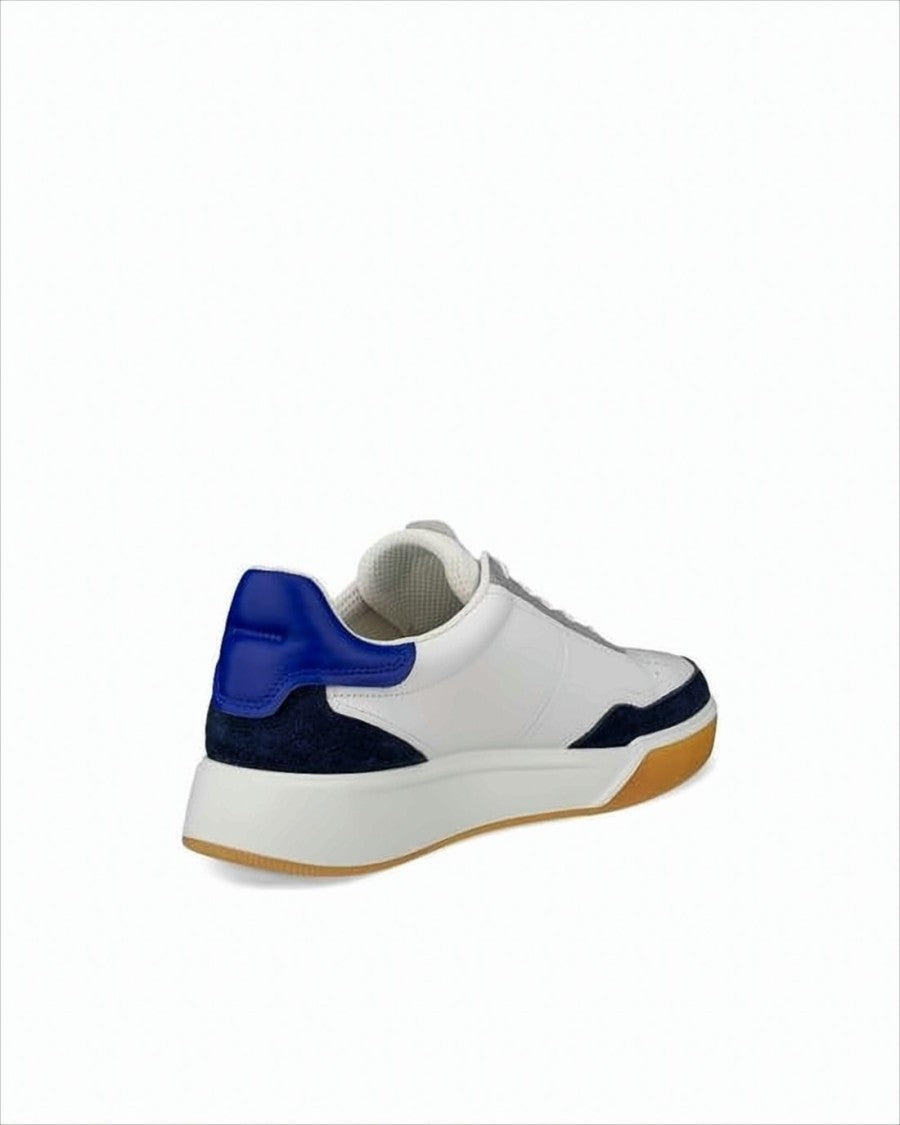 Ecco Low-Top Sneaker With Perforated Leather Accents