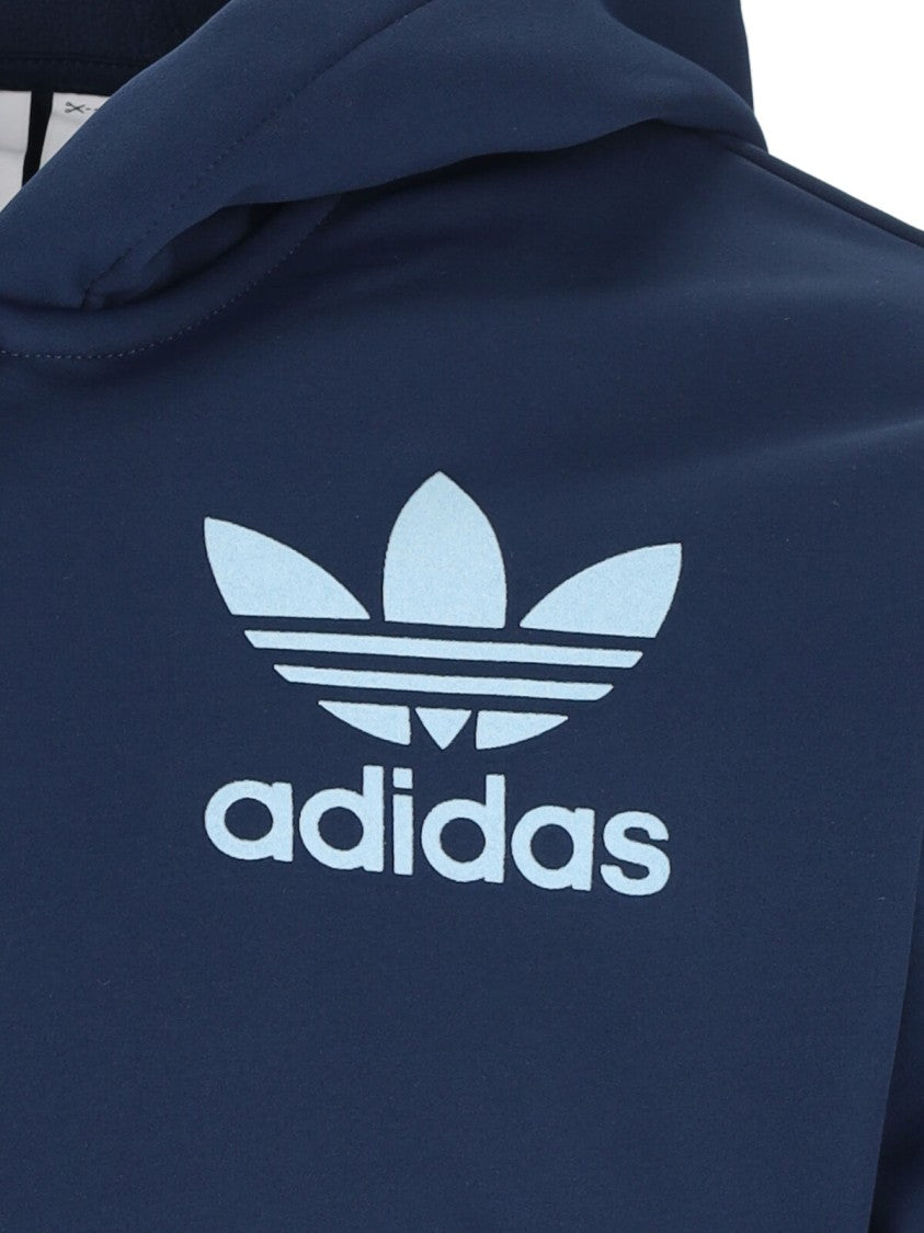 Adidas X Wales Bonner Navy Blue Fabric Hoodie