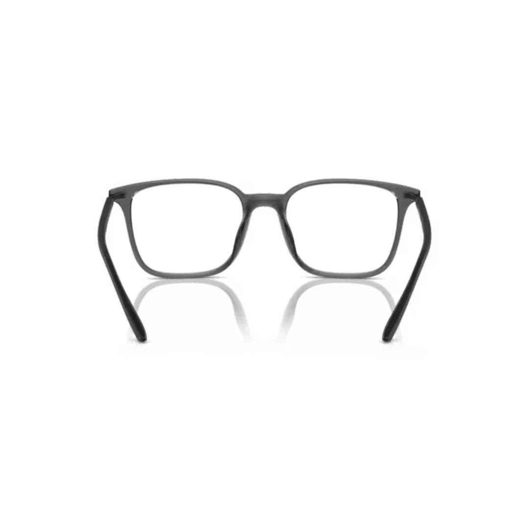 Emporio Armani 0Ea3242u Translucent Gray Rectangular Frame Eyeglasses With Black Temples