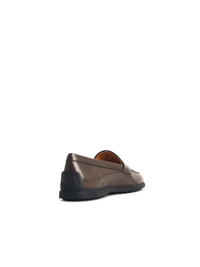Tod's Brown Leather Loafers