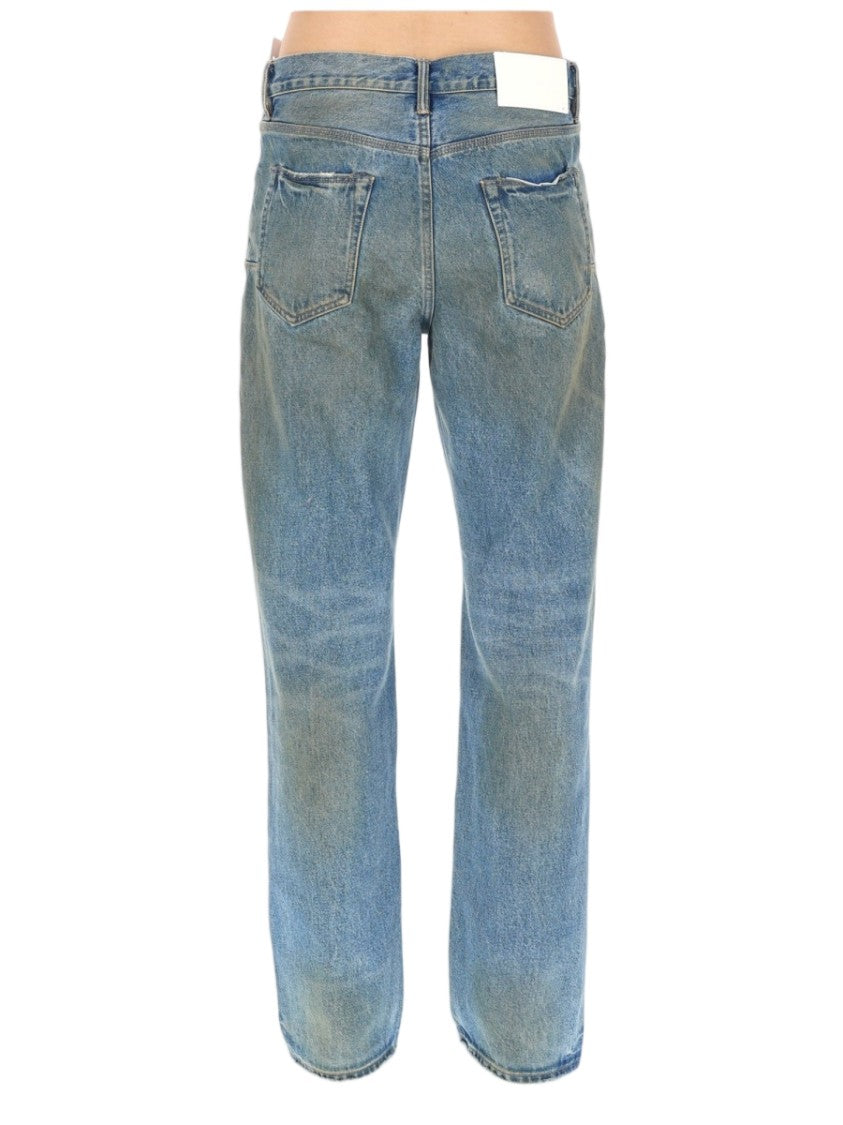 Purple Brand Classic Distressed Straight-Leg Cotton Jeans