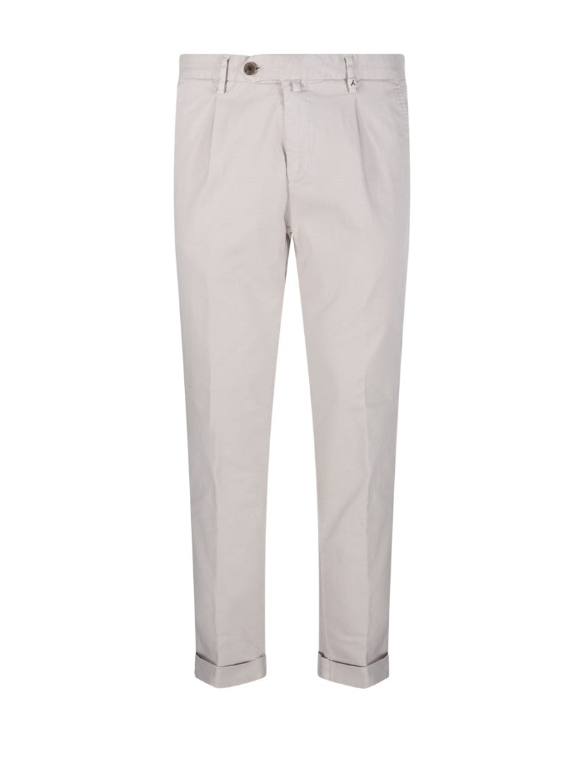Myths Tailored Long Pants With Rolled Cuffs And Button Closure