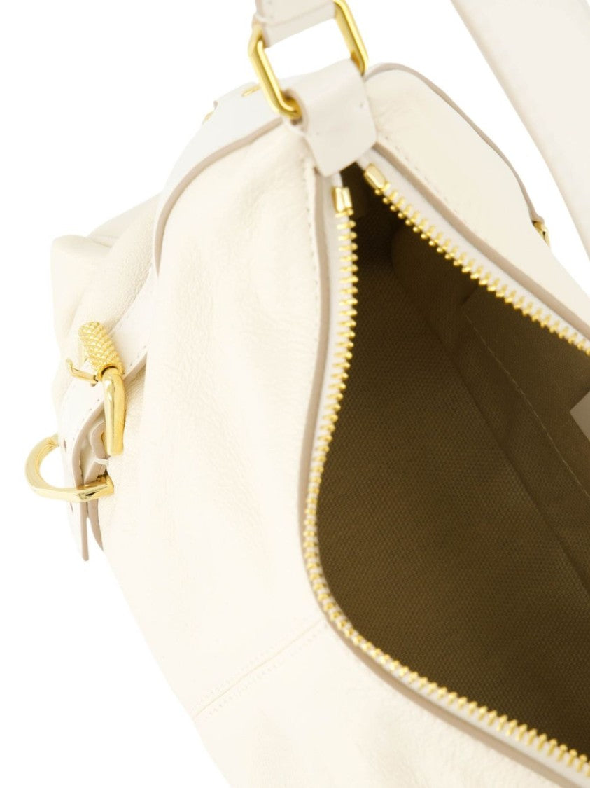 Givenchy Beige Textured Handbag With Gold-Tone Hardware