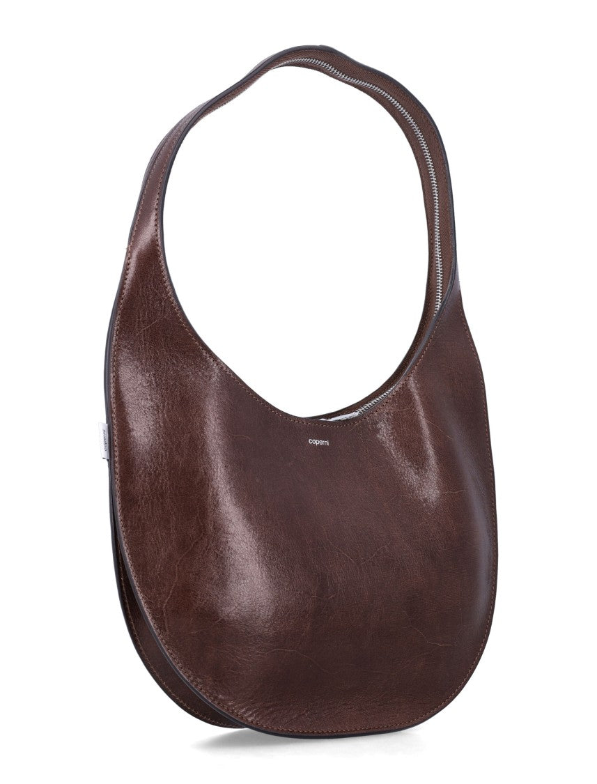 Coperni Crescent-Shaped Medium Brown Handbag
