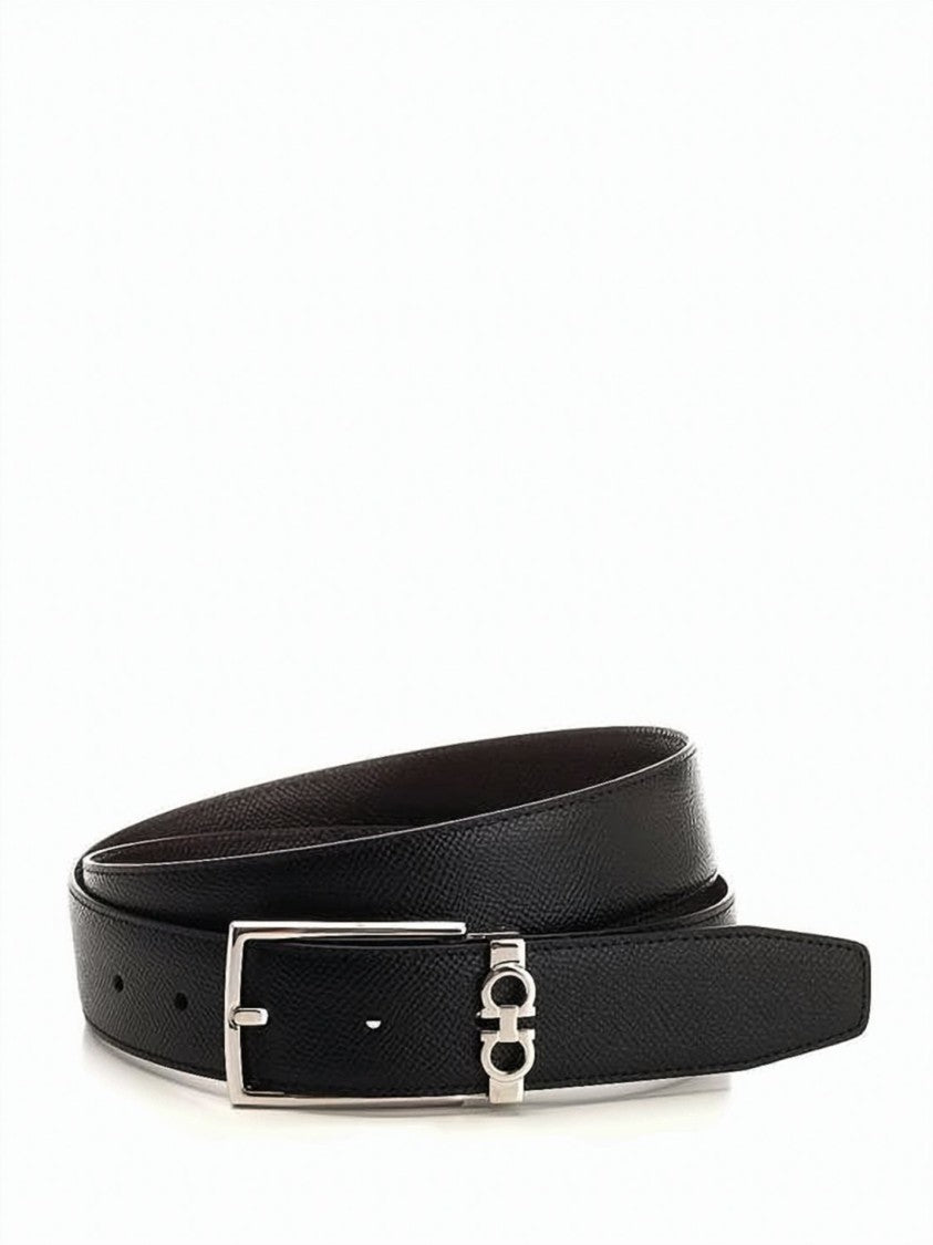 Salvatore Ferragamo Reversible Adjustable Gancini Leather Belt