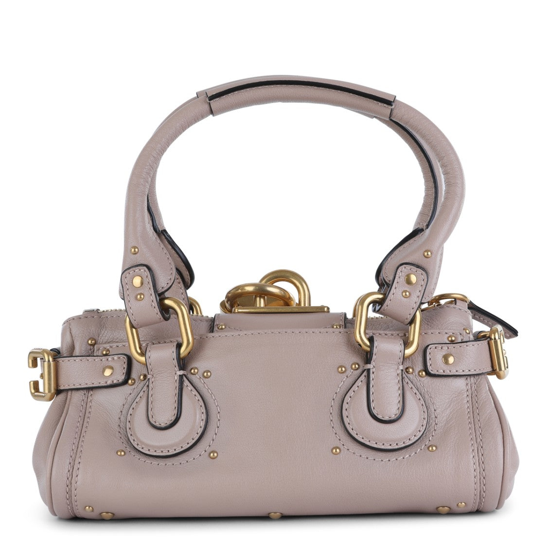 Chloé Pink Leather Paddington Top Handle Bag