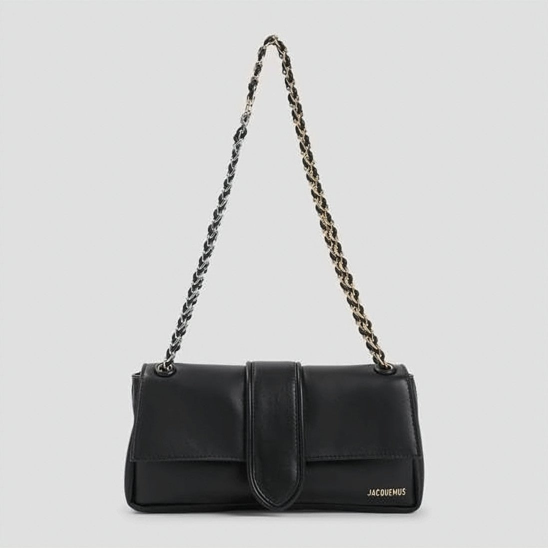 Jacquemus Rectangular Lambskin Shoulder Bag With Chain Strap