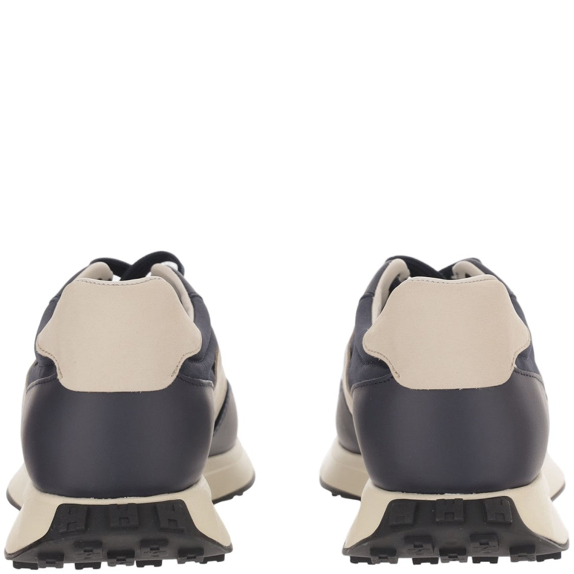Hogan H601 Grey Perforated Leather Mesh Sneakers