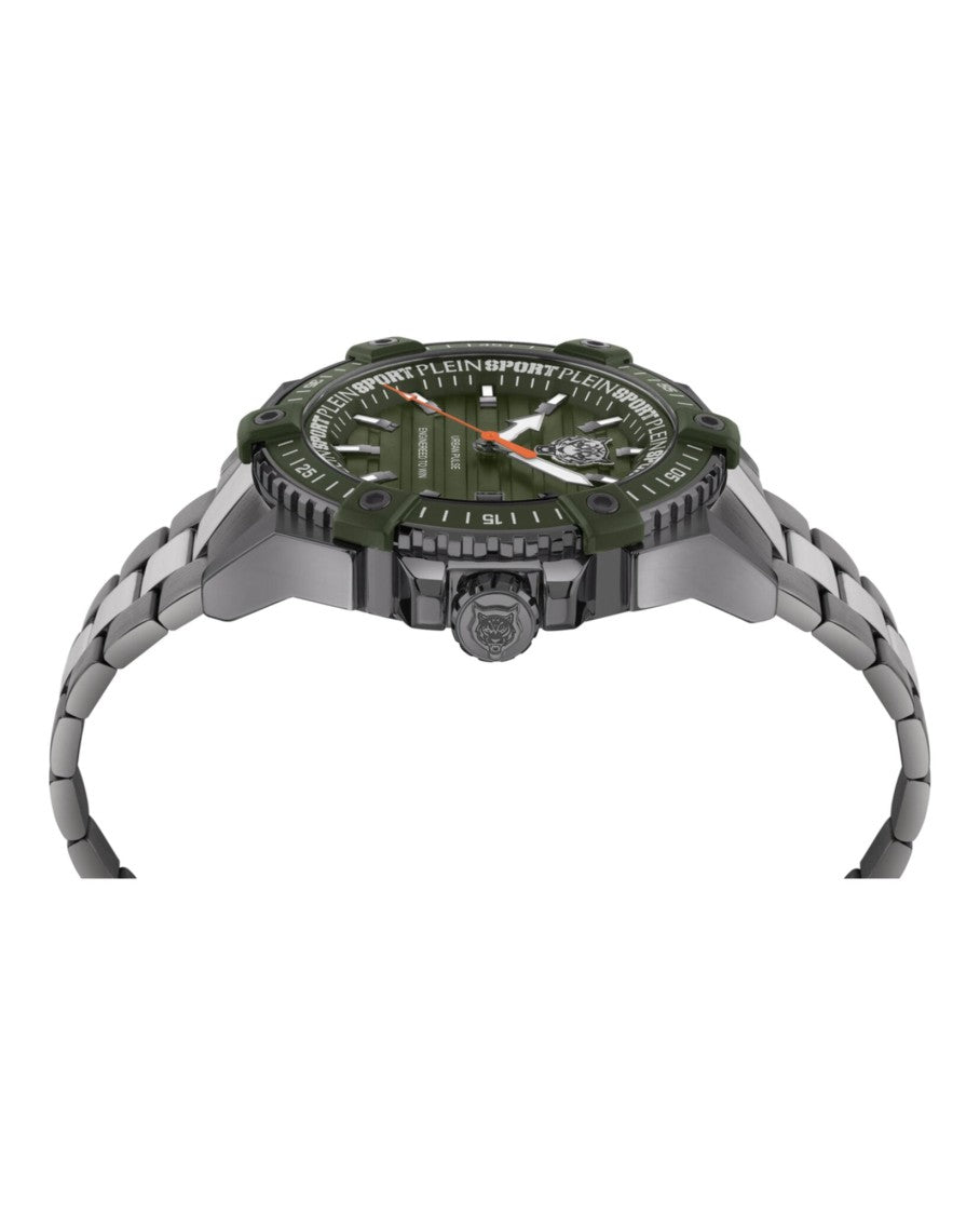 Plein Sport Urban Pulse Bracelet Watch With Green Enamel Dial