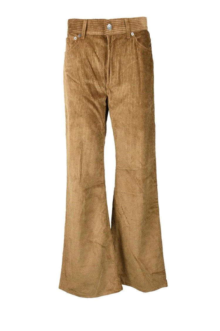 Dondup Amber Velvet Trousers Brown