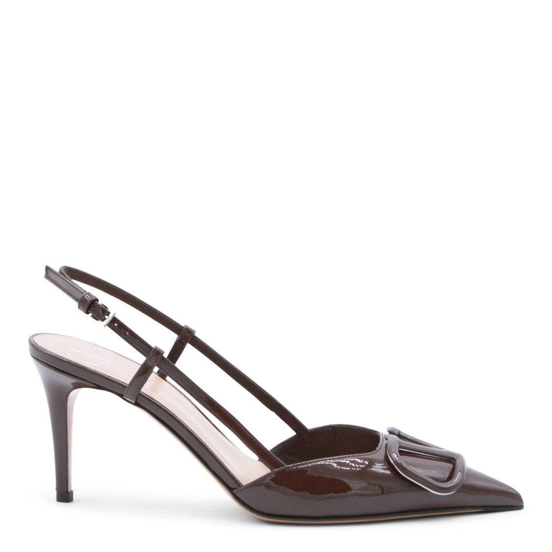 Valentino Garavani Dark Brown Leather Pumps