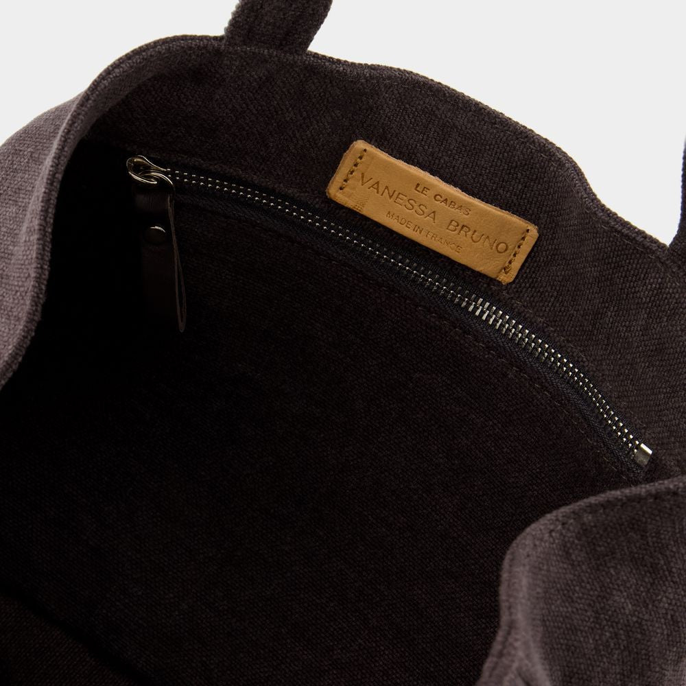 Vanessa Bruno L Shopper Bag - Linen - Black