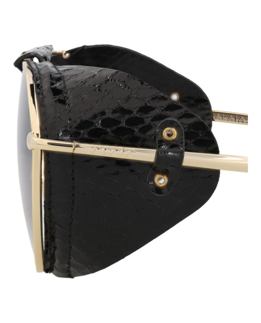 Alaïa Aviator-Frame Metal Sunglasses