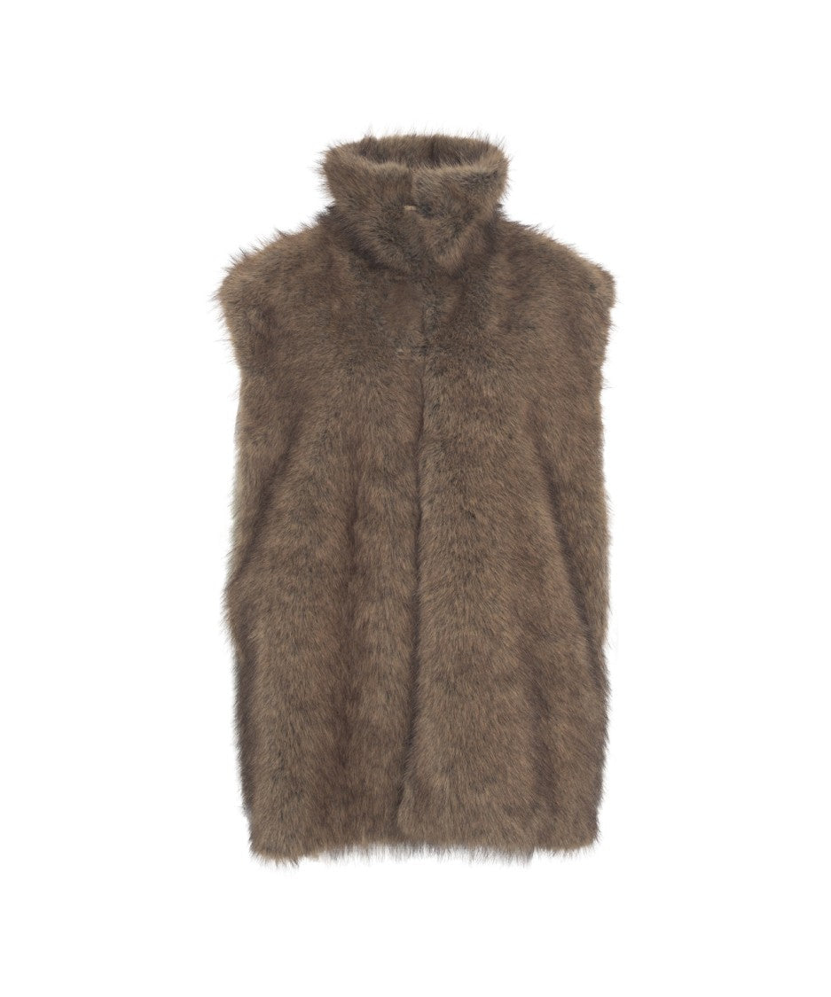 Liu Jo Sleeveless Faux Fur Gilet