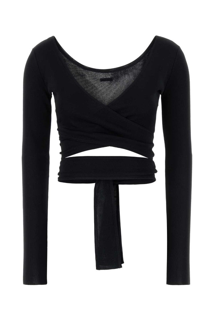 Salvatore Ferragamo Black Viscose Cardigan
