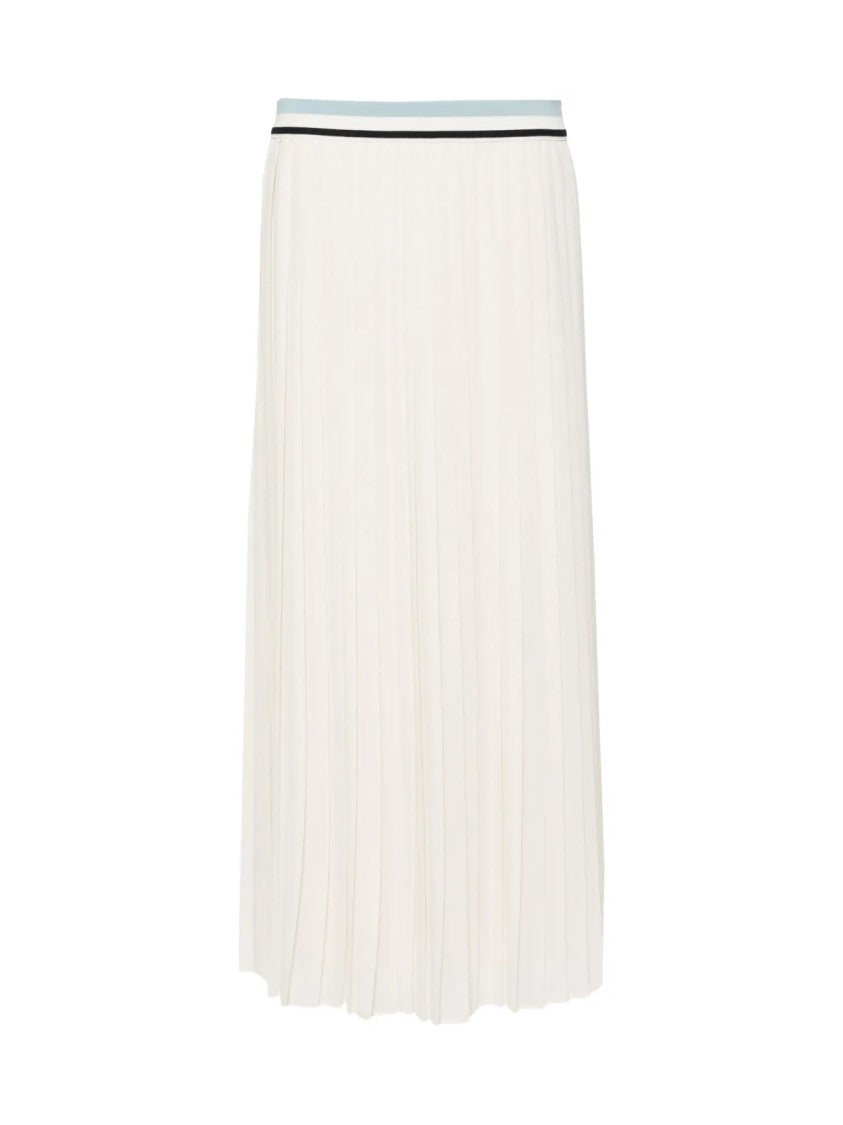 Moncler Pleated Logo Midi Skirt