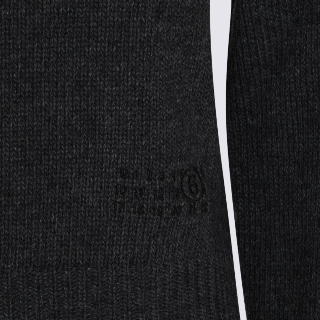 Mm6 By Maison Margiela Fitted Crewneck Ribbed Knit Sweater