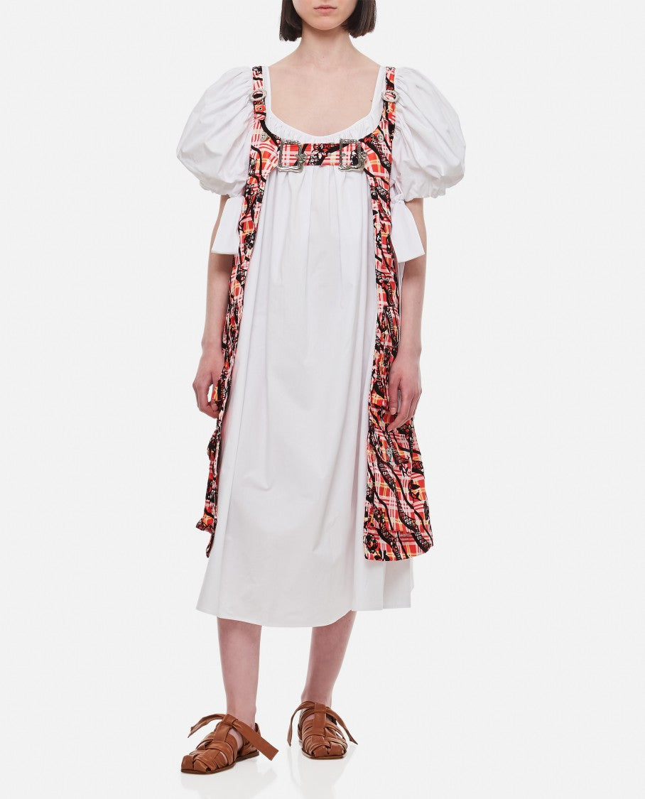 Chopova Lowena Atomic Cotton Taffeta Midi Dress