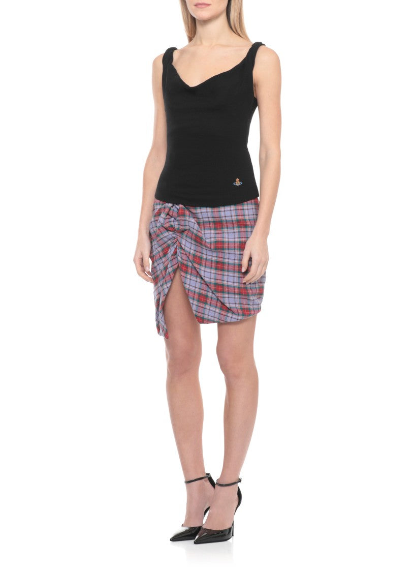 Vivienne Westwood Black Anna Orb Logo Top