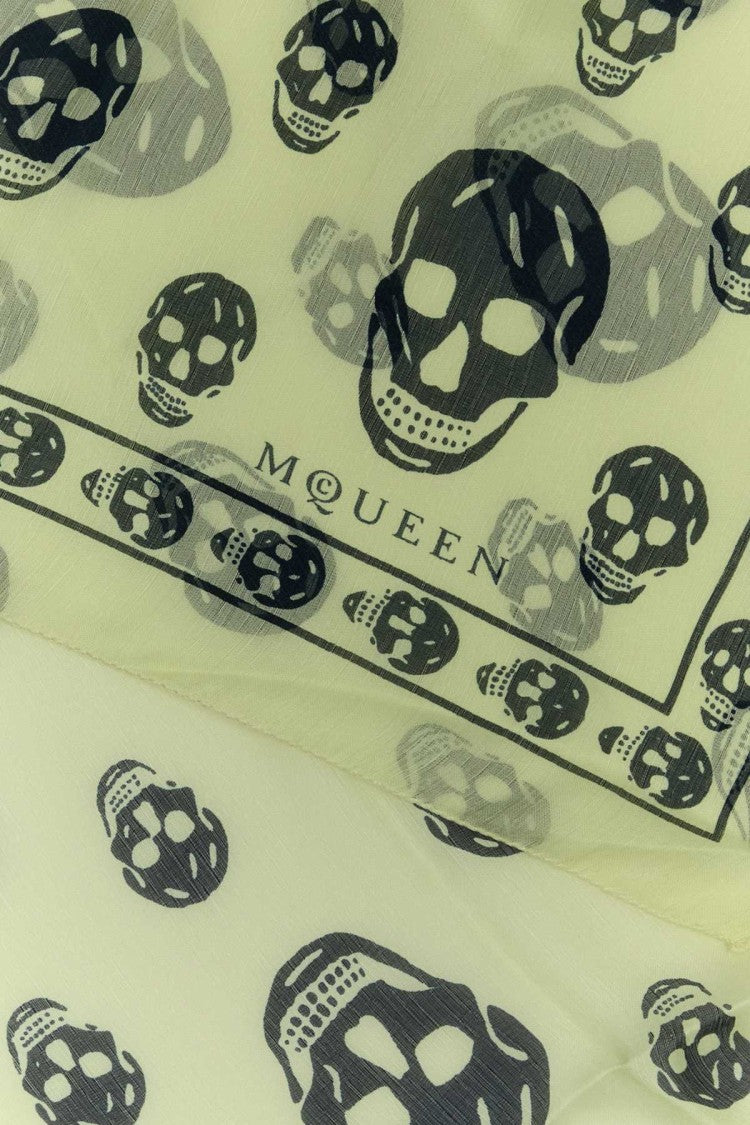 Alexander Mcqueen Printed Silk Foulard
