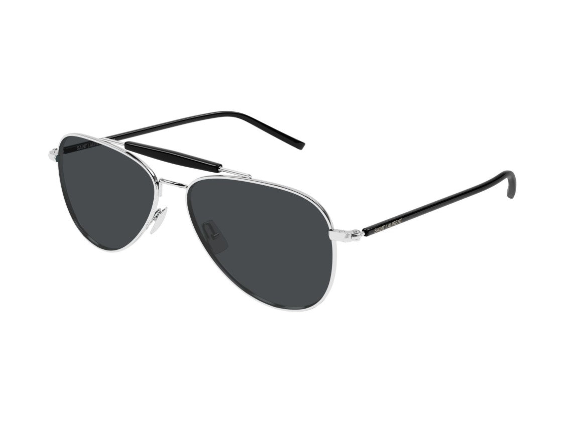 Saint Laurent Silver Sl 864 Metal Aviator Sunglasses