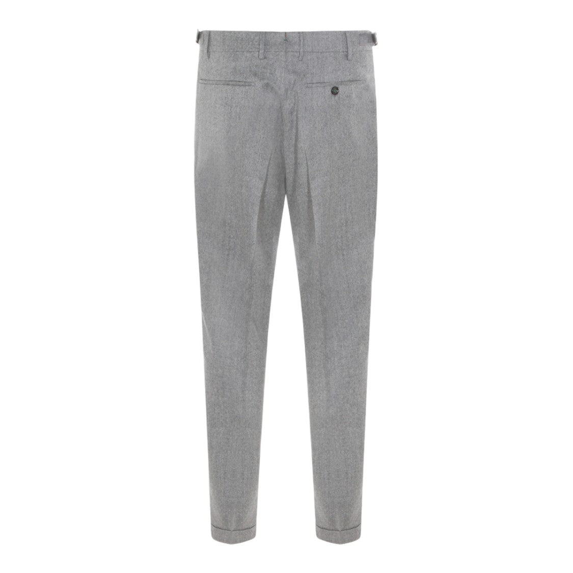 Berwich Tailored Light Grey Trousers With High Waist