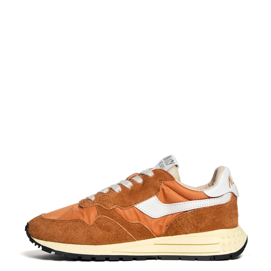 Autry Low-Top Sneakers With Amber Accents