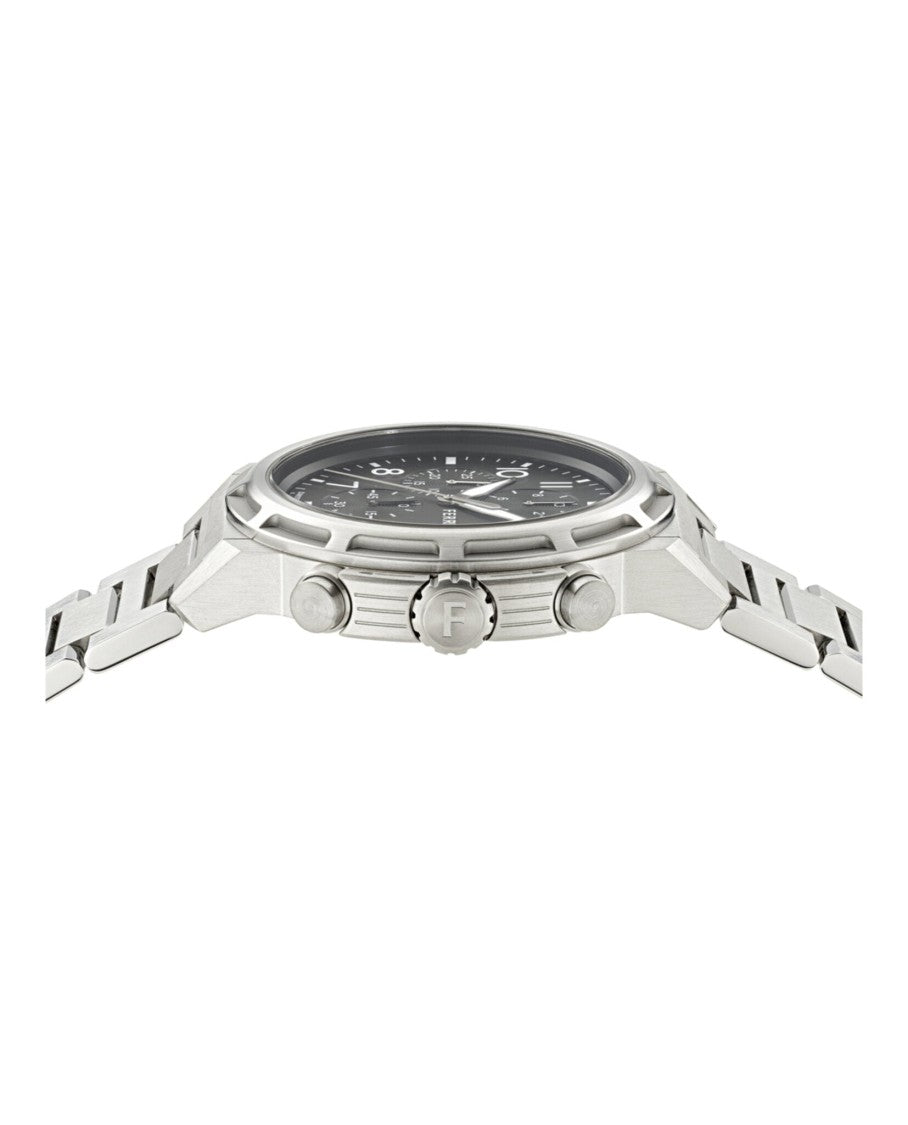 Ferragamo Sport Chrono Bracelet Watch With Stainless Steel Case