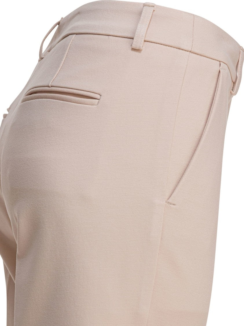 Semper Mid-Rise Viscose Pants With Tailored Back Pleats