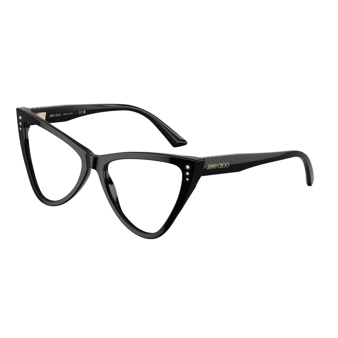 Jimmy Choo 0Jc3004b Glossy Black Cat-Eye Eyeglasses