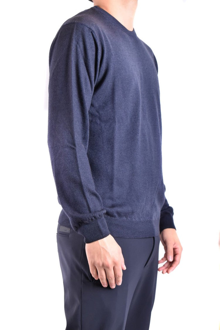 Woolrich Classic Crew Neck Knitwear In Luxurious Silk Blend