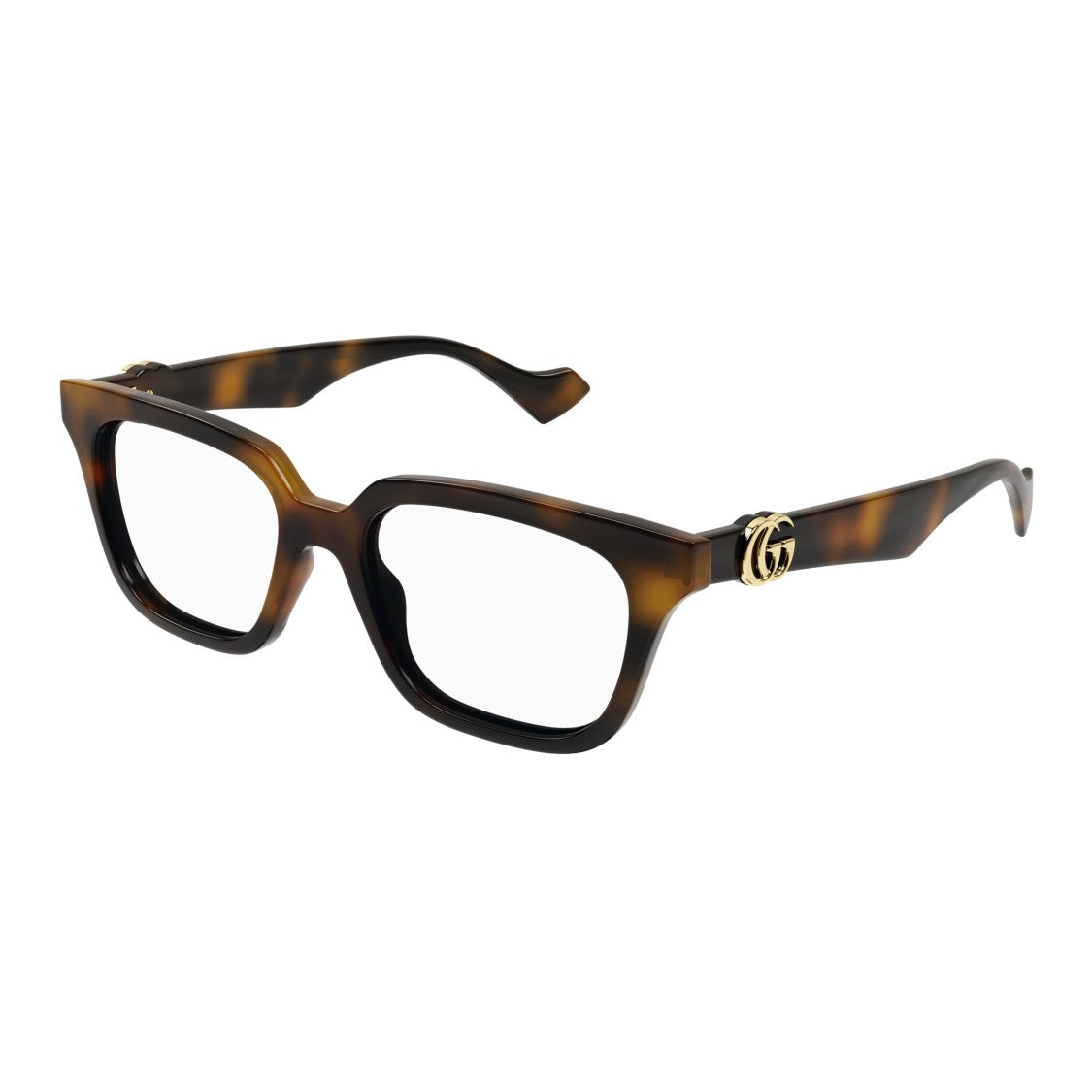 Gucci Gg1536o Square Tortoiseshell Eyeglasses
