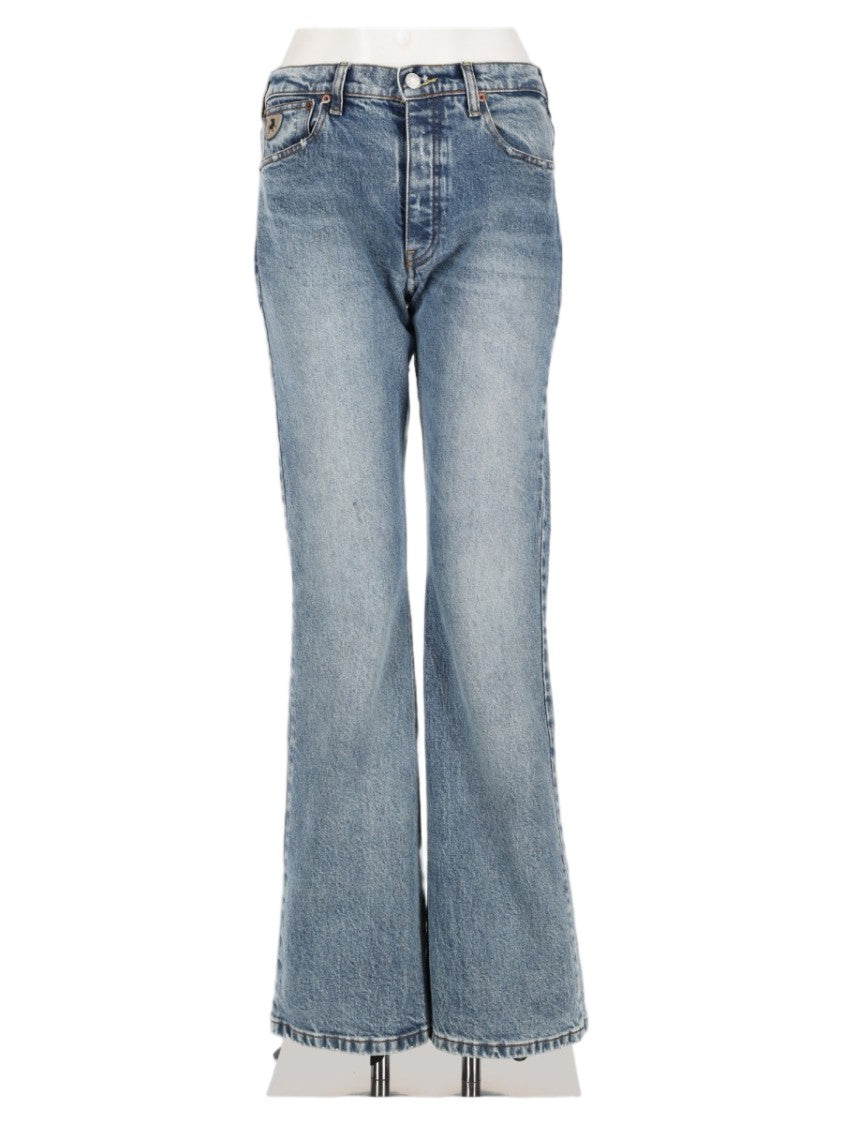 Lois Blue Flared High Waist Denim Jeans