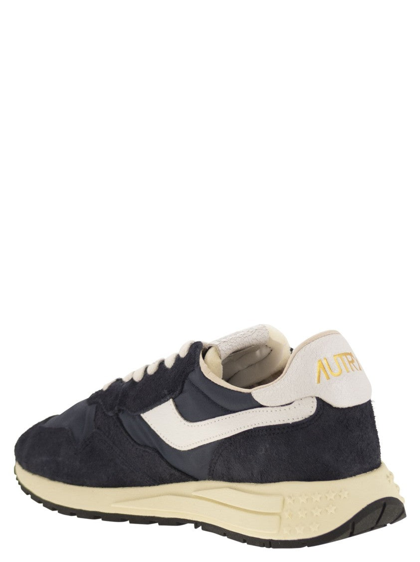 Autry Reelwind - Suede And Technical Textile Trainer