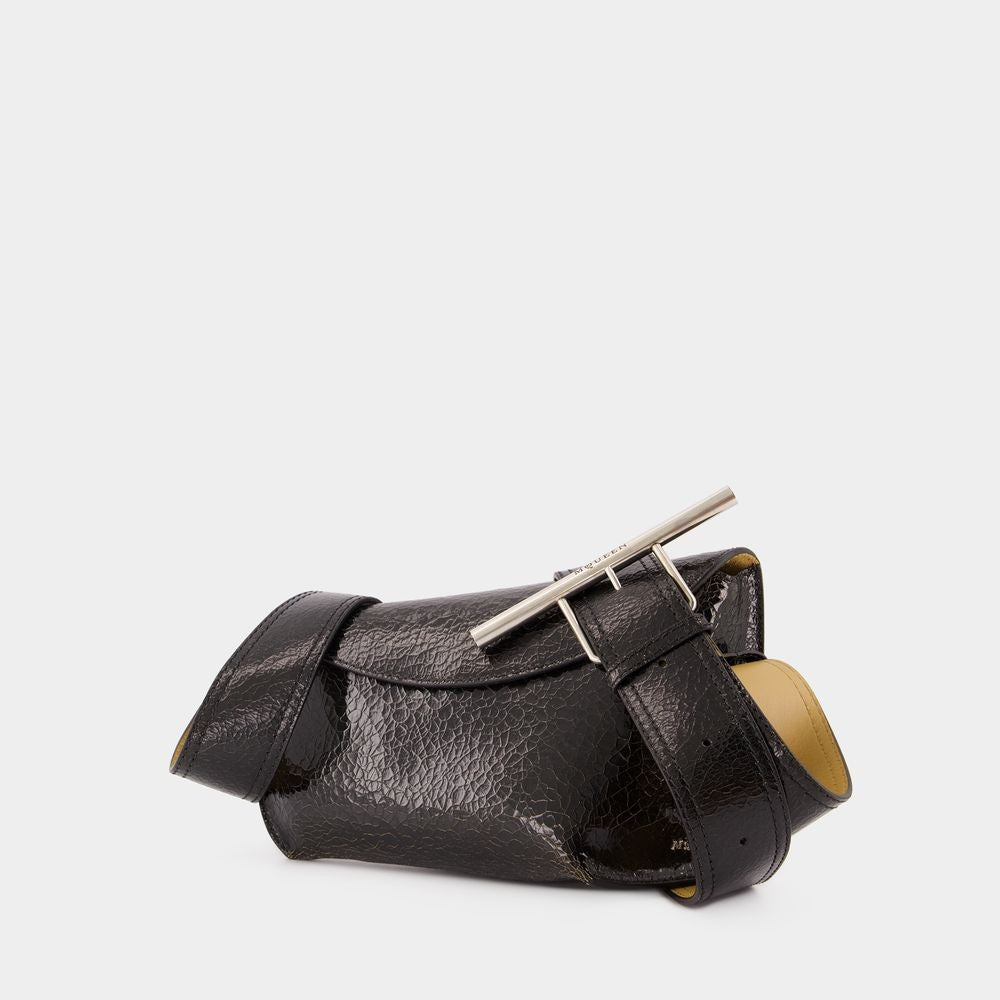 Alexander Mcqueen Sling Shoulder Bag - Leather - Black