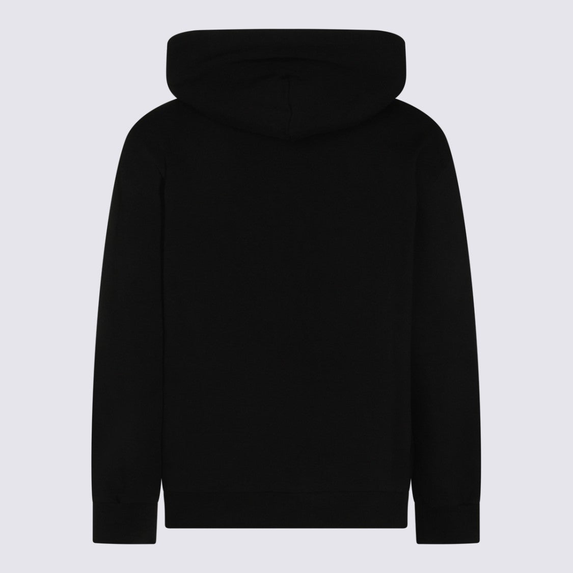 Mm6 By Maison Margiela Black Hoodie With Front Kangaroo Pocket And Drawstring Hood