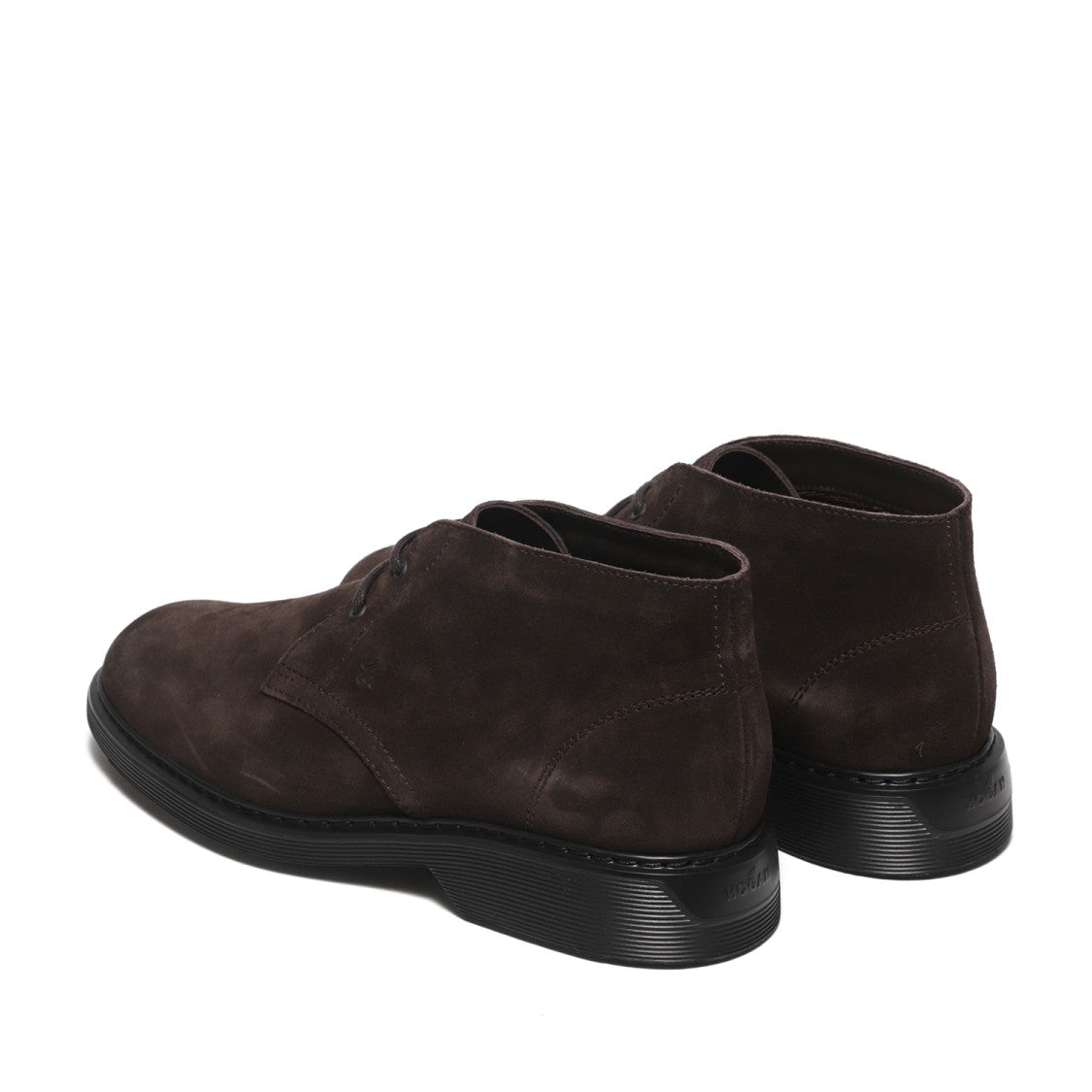 Hogan Suede Brown Ankle Boots