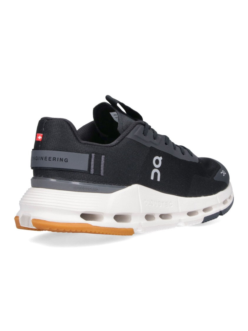 On Black Low-Profile Cushioned Sole Sneakers