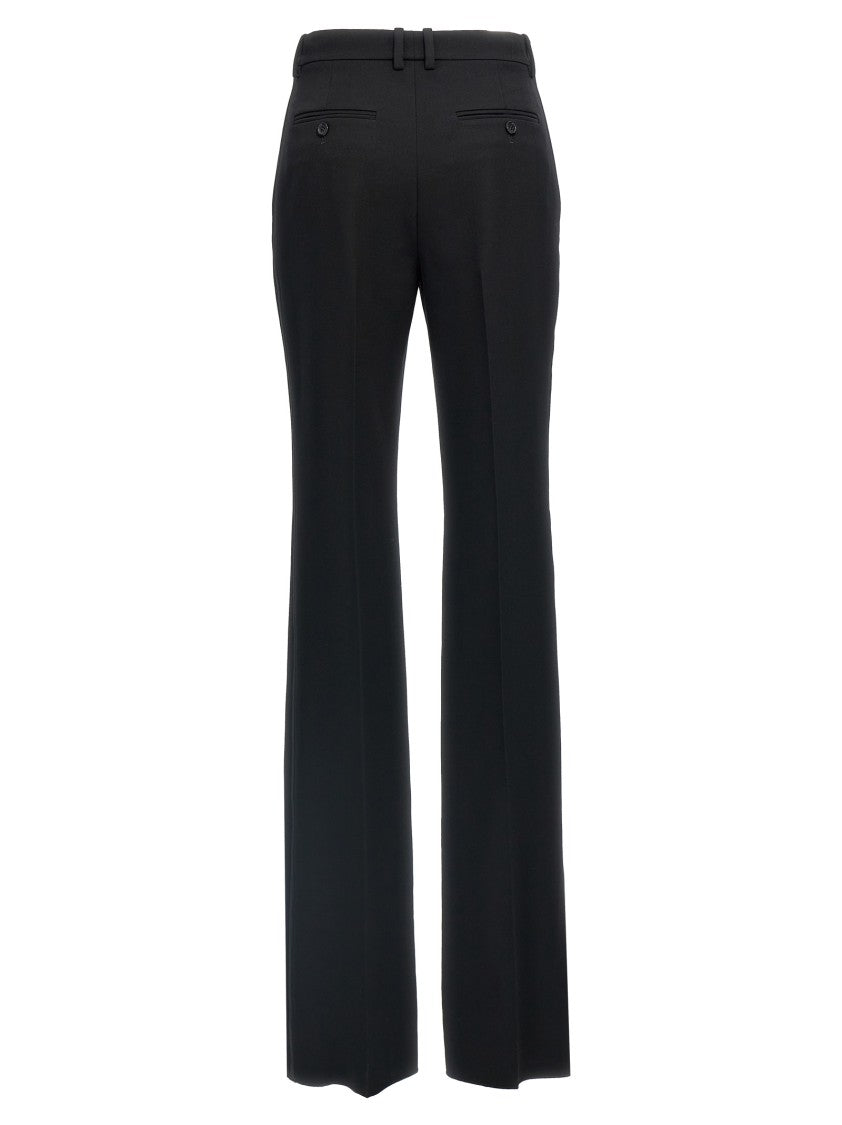Saint Laurent Grain De Poudre Wool Tuxedo Pants