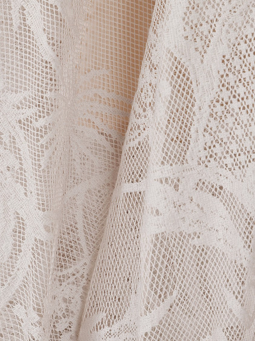 Fabiana Filippi Lace Jacquard Midi Skirt