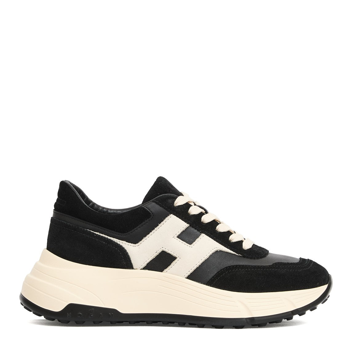 Hogan H669 Hi Fi Black Suede Running Sboes