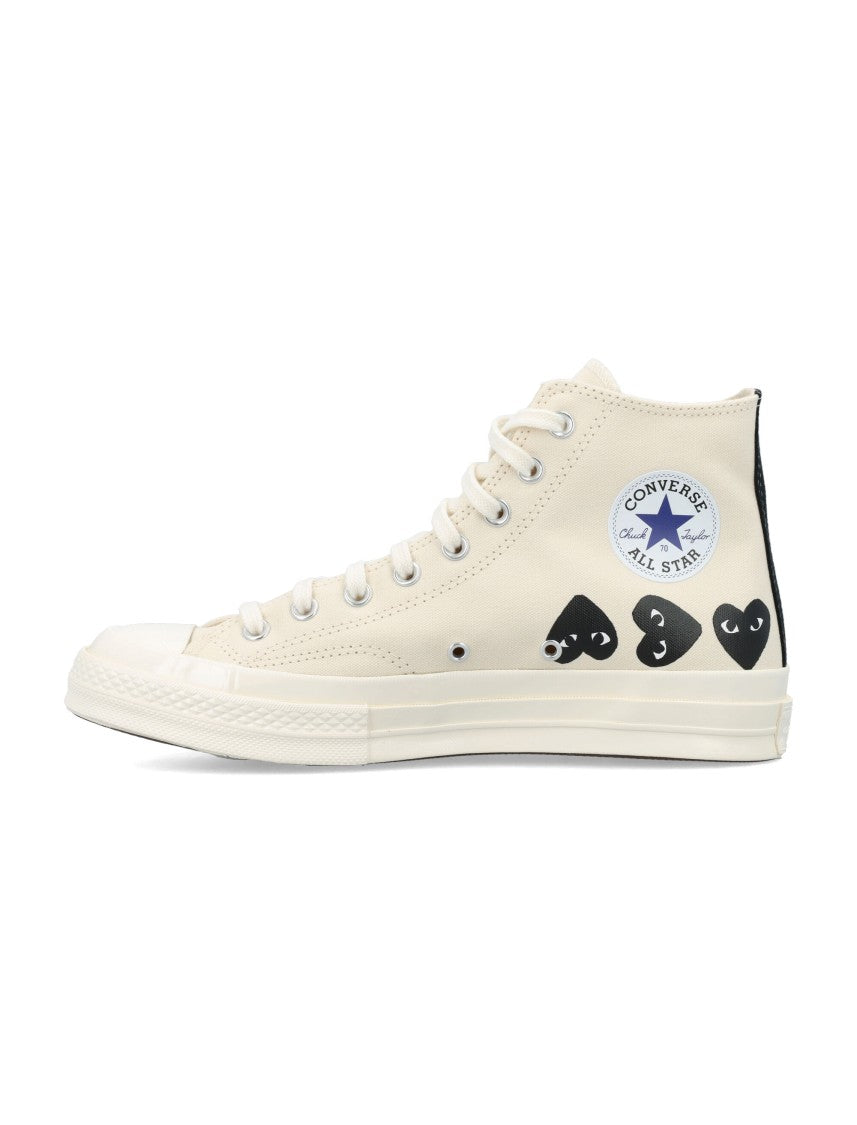 Comme Des Garçons X Converse Multi Heart Hi Top Sneakers