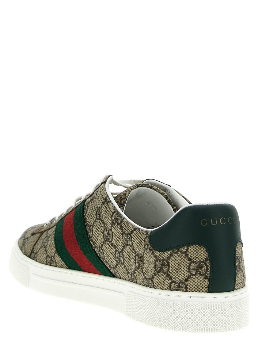 Gucci Low-Top Sneakers In Gg Supreme Fabric