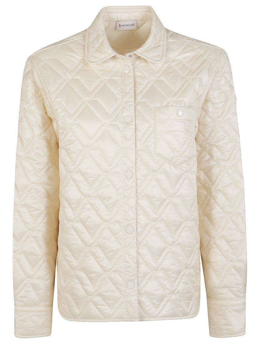 Moncler Shirt Jacket Quilted Diamond Polyamide Jacket