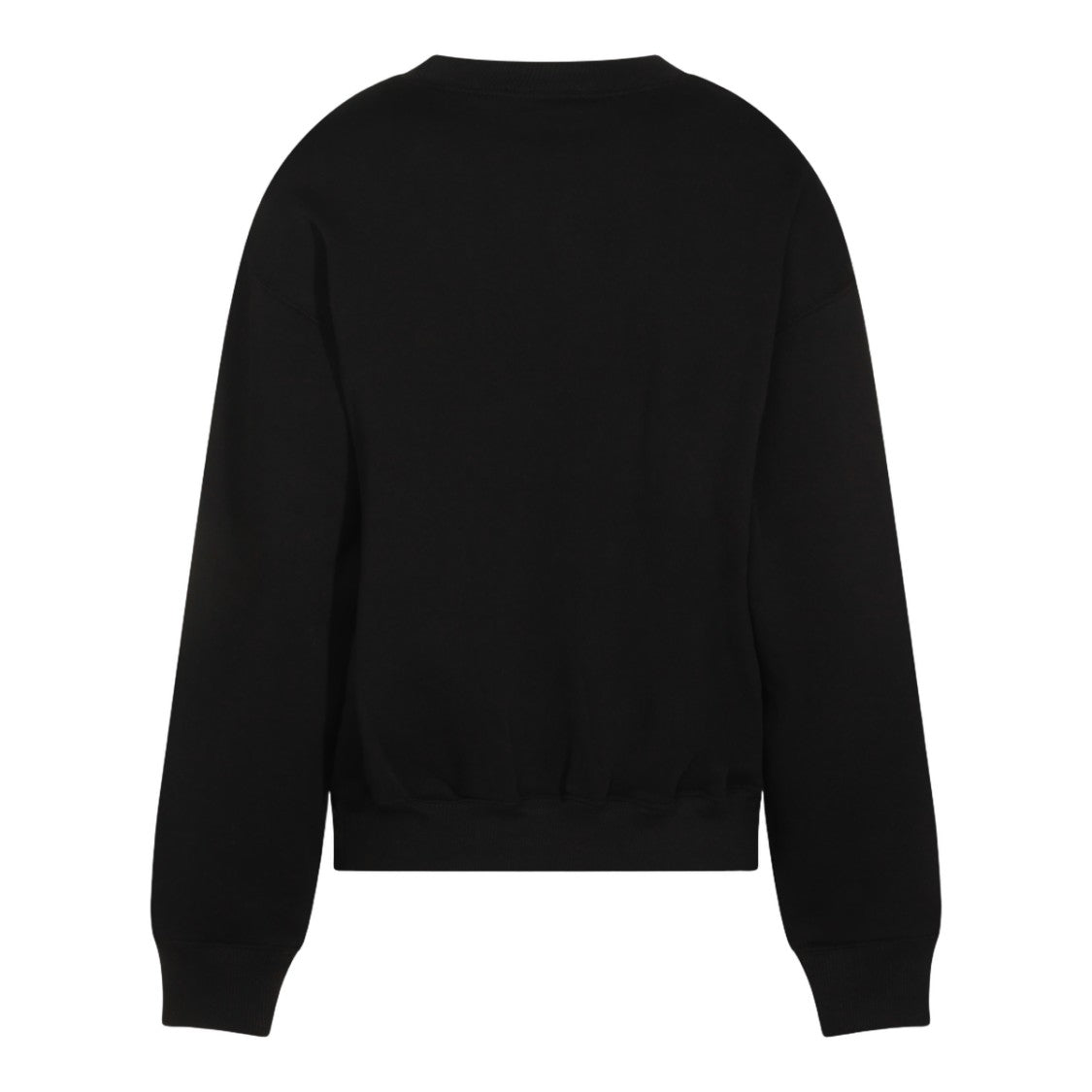 Polo Ralph Lauren Black Crew Neck Sweater With Ribbed Cuffs
